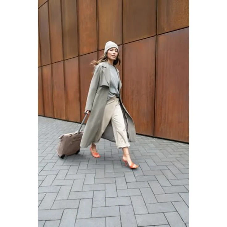 reisenthel Trolley M Herringbone Mokka, Koffer mit 43 l Volumen, wasserabweisend, leicht transportierbar – Bild 9