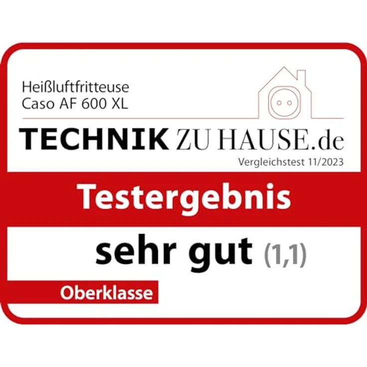 Caso AF 600 XL Heißluftfritteuse, ohne Öl, 1700W, Kunststoff, schwarz – Bild 2