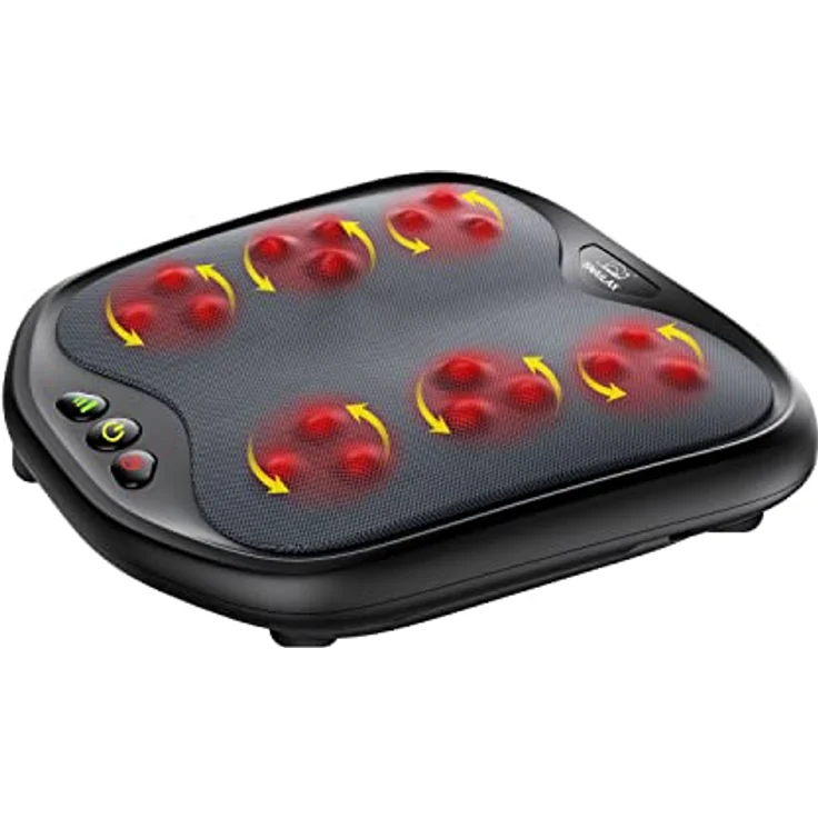 Snailax Shiatsu Fussmassagegerät mit Wärmefunktion,18 Flexible Kneading Massageköpfen, Massagegeräte für alle Fußgrößen, Fußwärmer, elektrisches Fußmassagegerät zur Entspannung, Geschenke – Bild 1