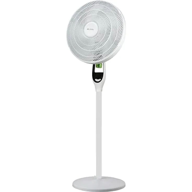 Be Cool BC40STMOSQ Stand- und Tischventilator mit Mückenabwehr, Ø 43 cm, 55 Watt, 4 Geschwindigkeiten, Schwenkfunktion, ECO-Modus, 8 Std. Timer, Fernbedienung, weiß