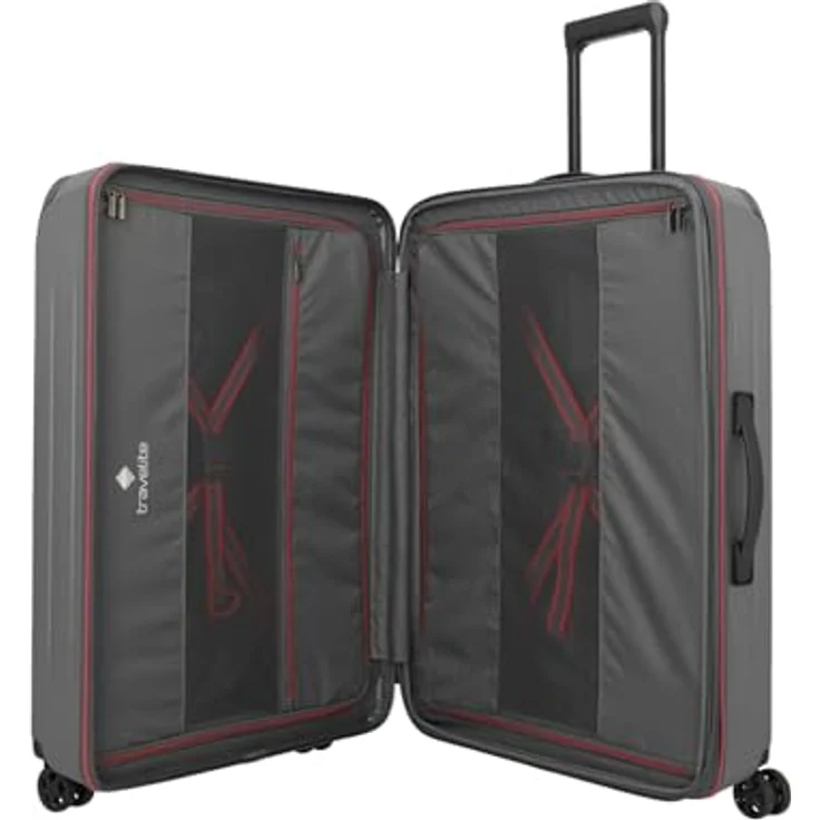 Travelite Dynamiic 4 Rollen Trolley XL, 81 cm, grau, 100% ABS – Bild 5