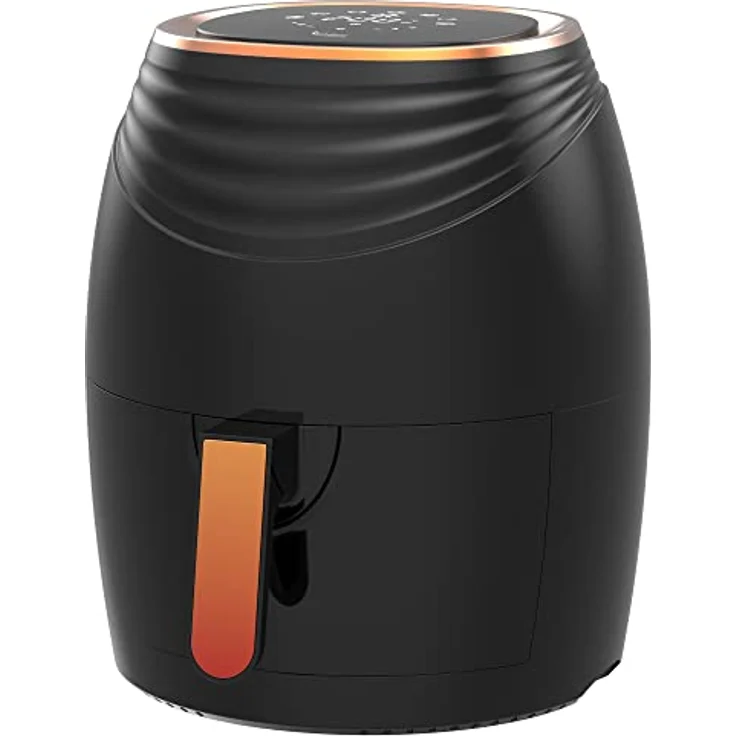 TurboTronic by Z-Line Heißluftfritteuse 3,5 Liter, 7 Programme, Fritteuse Fettfrei ohne Öl, Power 1200 W, Camping Retro digital Airfryer AF11D, blau – Bild 8