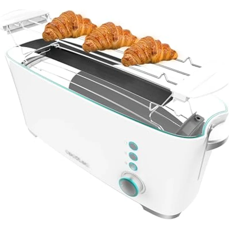 Cecotec Toast&Taste Extra W, Toaster mit 1 langem Schlitz, 1000 W, schnelles Bräunen, 2 Toastschlitze – Bild 2