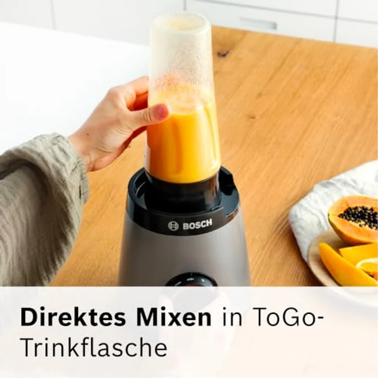 Bosch Serie 4 MMB4197S, Standmixer mit 1,5 l Fassungsvermögen, Pulsfunktion, 1200 W, Schwarz – Bild 13