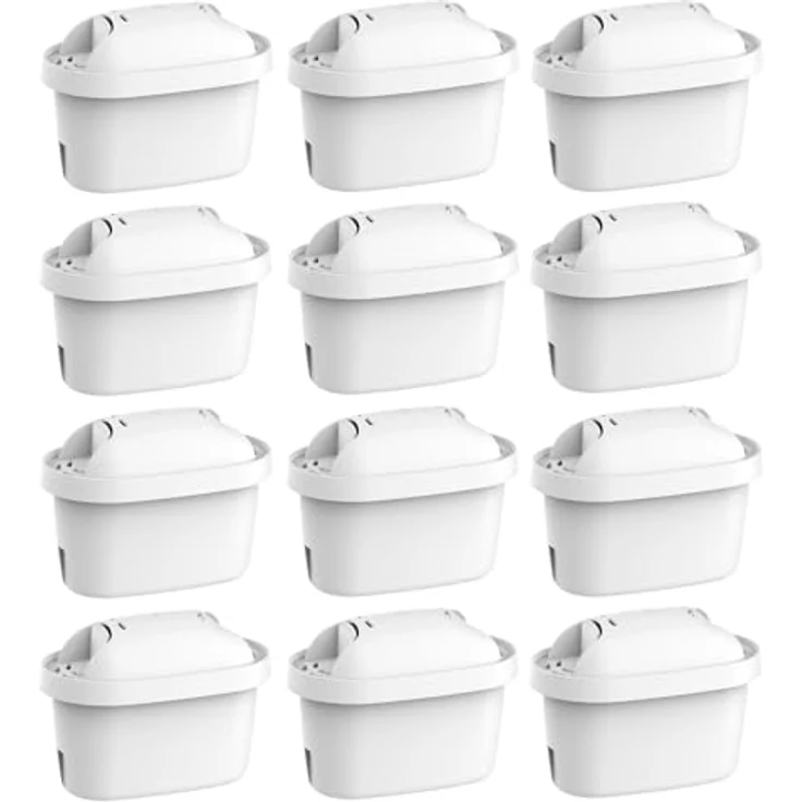 Comedes Filter-Kartusche einsetzbar statt Brita Maxtra Pro & Maxtra+, kompatibel mit Brita Wasserfilter-Kannen & Brita Flow, TÜV SÜD zertifiziert, BPA frei (12 Stück) – Bild 1