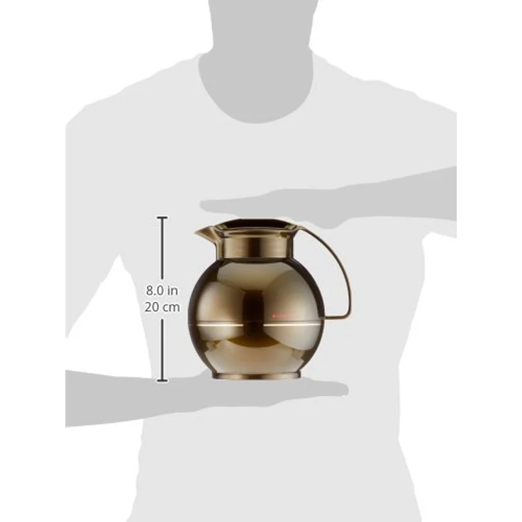 Rotpunkt 360-16-03-0 Isolierkanne ''Nummer 360'' 1 L, Kunststoff, (Black Honey) , 20 x 10 x 10 cm – Bild 3