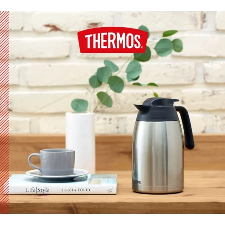 THERMOS 4026.205.150 Thermoskanne THV, Edelstahl mattiert 1,5 l, 12 Stunden heiß, 24 Stunden kalt, zerlegbarer Verschluss, BPA-Frei – Bild 5