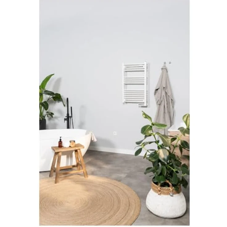 Eurom Badezimmerheizung Sani-Towel 500, weiß, Infrarot, 500 W 352450 (Handtuchheizung Handtuchwärmer) Leistung: 750 W/Eingangsspannung: 220-240 V/Heizelemente: Flüssigkeit, Widerstandsdraht – Bild 2