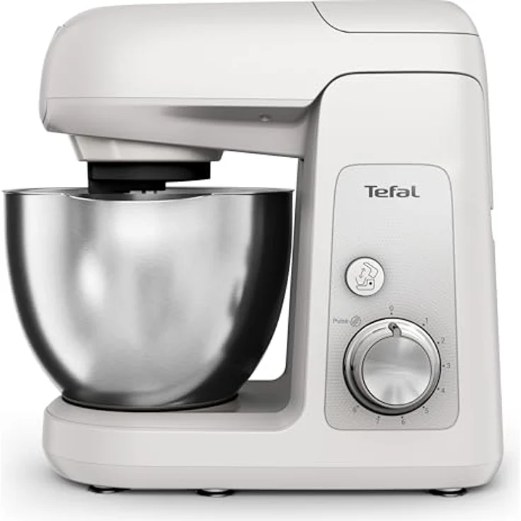 Tefal Bake Partner Küchenmaschine 1100 W, Silver, inkl. Standmixeraufsatz + Back-Kit, Abschaltautomatik, planetarisches Rührsystem, 4,6-l-Schüssel – Bild 2