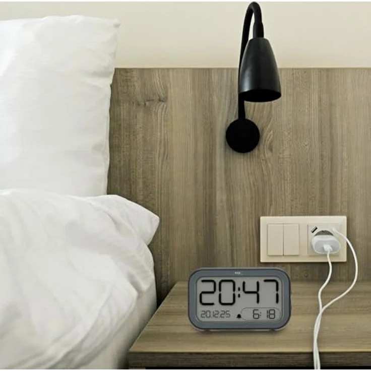 TFA Elektronischer Wecker, digitaler Wecker mit deutlich lesbarem Display – Bild 2