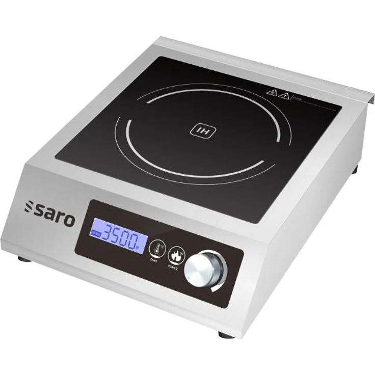 SARO Induktionskochfeld MILIAN, 3,5 kW mit 10 Heizstufen, Edelstahl, Einzelkochplatte