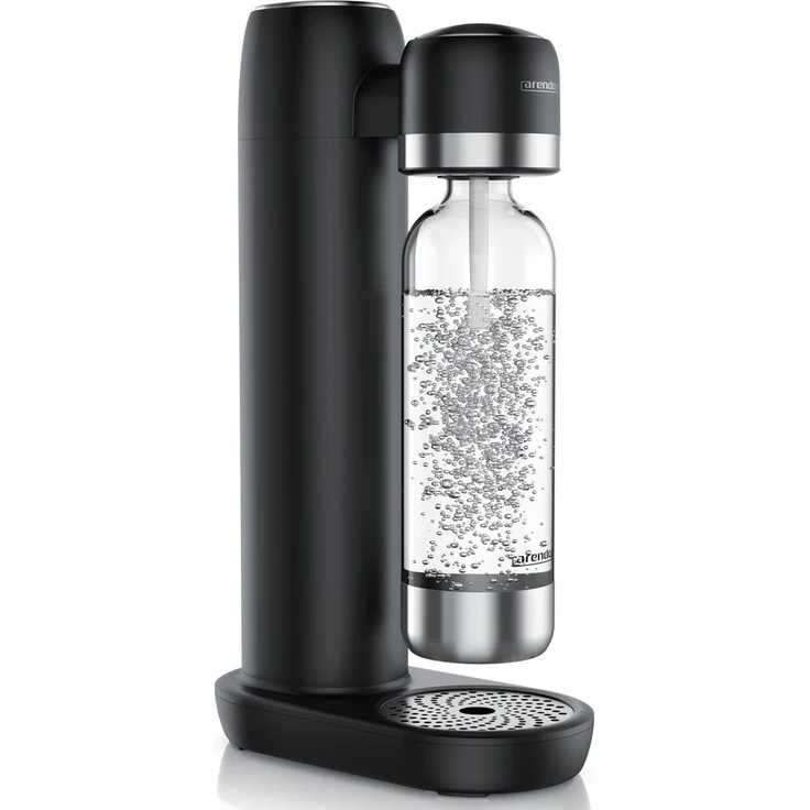 Arendo Wassersprudler Soda Maker, 1000 ml BPA-freie PET-Flasche, individuell dosierbare Kohlensäure, kompatibel mit 60 l CO2-Zylindern, kompaktes Design