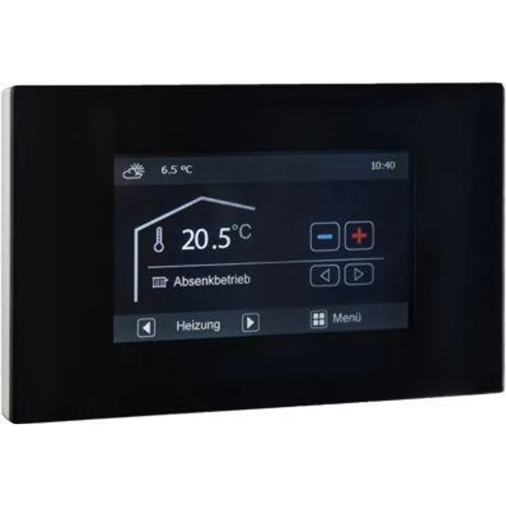 Stiebel Eltron WP-RT Touch, Touchscreen-Bedienteil für Wärmepumpe, Netzwerkserver, 165 mm Höhe, 105 mm Breite, 34 mm Tiefe