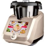 SilverCrest Küchenmaschine Monsieur Cuisine smart SKMS 1200 B2 - Champagner, mit großem Display und WIFI-Schnittstelle