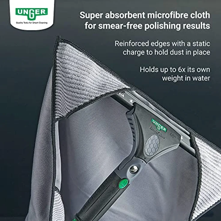 Unger Premium Ergo Tec Ninja AKN12 Glasreinigungsset 4 in 1 Neu Fensterwischset – Bild 5