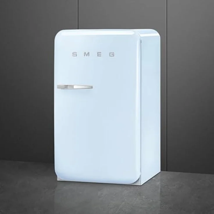 Smeg FAB10RPB6 Stand-Kühlschrank, Pastellblau, 122 Liter Volumen, Rechtsanschlag, Energieeffizienzklasse D, 35 dB Geräuschpegel – Bild 4