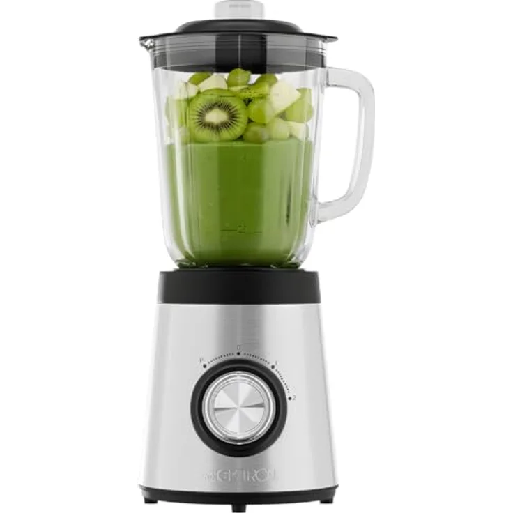 Clatronic® UM 3829 Standmixer 700W, 1,5L Glasbehälter, BPA-frei, 4-fach Edelstahl-Messer, Ice-Crush Funktion, 3 Stufen, Turbo-Funktion, Deckel mit Nachfüllöffnung