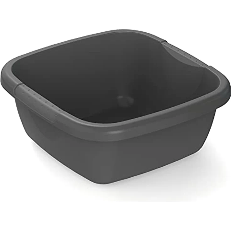 Rotho Daily Becken, Kunststoff (PP recycelt), anthrazit, 8l – Bild 1