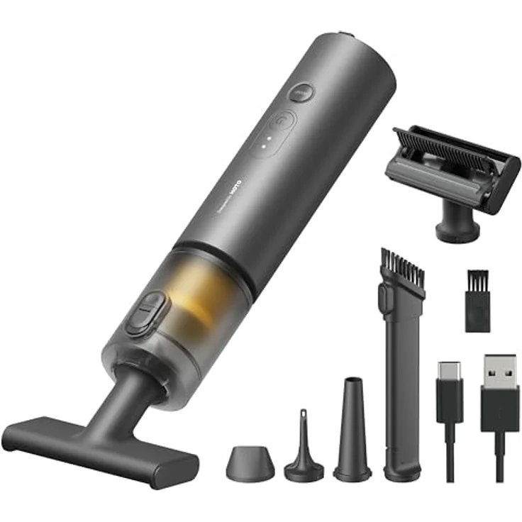 HOTO Handstaubsauger Akku 20000Pa, 4-in-1 Kabelloser Autostaubsauger mit Gebläse & Luftgebläsepumpe, kompakt und leistungsstark für Auto, Tierhaare, Teppich, Tastaturen & Schreibtisch – Bild 1