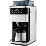 MEDION Kaffeemaschine mit Mahlwerk und Thermoskanne (1 Liter, max. 8 Tassen, 8 Mahlstufen, max. 1000 Watt, Timer, LED Display, Tropfstopp, Permanentfilter, MD19911) - Preisvergleich