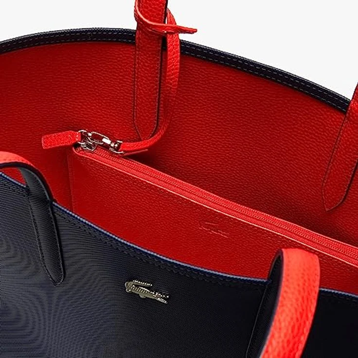 Lacoste Shopper Anna Shopping Bag 2142, Zweifarbiger Shopper zum Wenden, Platz für A4-Unterlagen, inkl. Reißverschlussetui & Schlüsselhalter – Bild 7