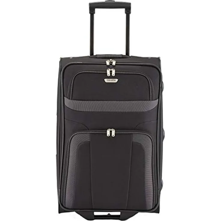 travelite Weichgepäck-Trolley paklite Orlando 2W Trolley, 2 Rollen, 58 l Volumen, schwarz, abschließbar