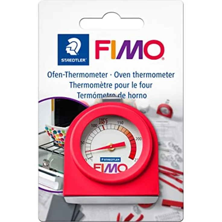 STAEDTLER 8700 22 Fimo Ofen-Thermometer, Messbereich 0 - 300 °C, geeignet für FIMO, blau