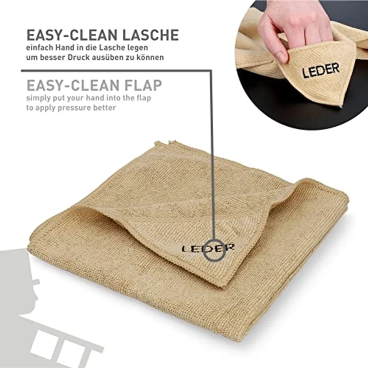NIGRIN 71115 Microfasertuch Leder 40 x 40 cm – Bild 6