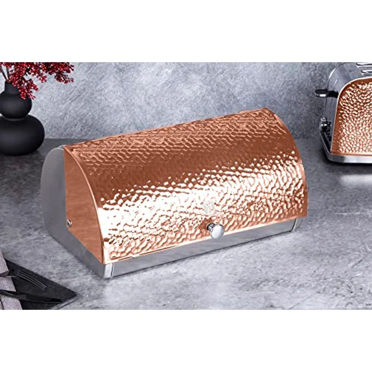 BerlingerHaus Metallic Line Rose Gold Farben Edelstahl Edition Brotbox, Brotaufbewahrung, Gold, Rosa – Bild 7