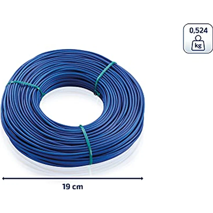 Leifheit Ersatzwäscheleine 62 m Trockenlänge in Blau, Wäscheleine für alle Linotrend Modelle, hochwertiges und stabiles Wäscheseil – Bild 3