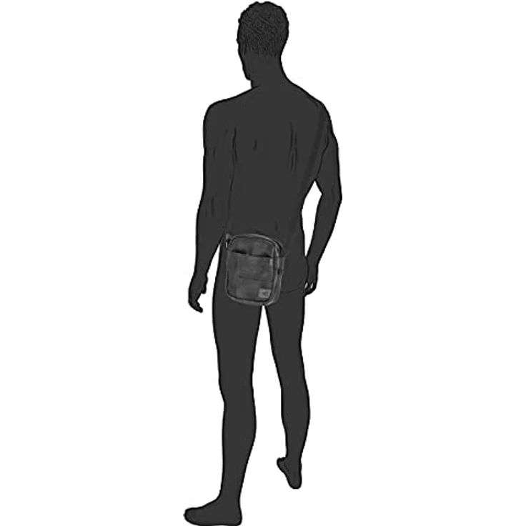 "camel active Umhängetasche Laos, Sportliches Design, 100% Polyurethan, Schwarz" – Bild 4