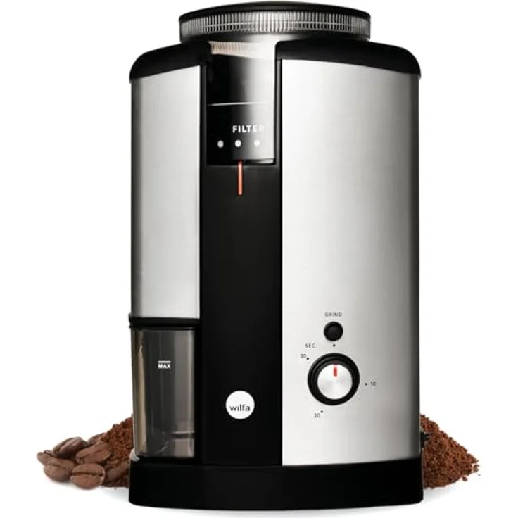 Wilfa Svart Nymalt, Kaffeemühle, Schwarz, Silber – Bild 1