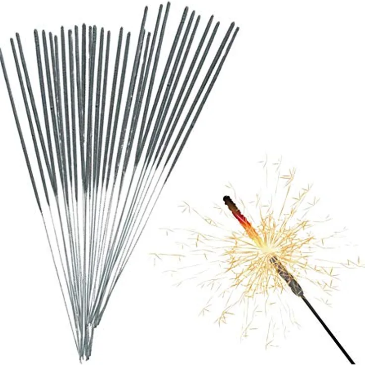 happy sparks® 200x Wunderkerzen 17 cm - Sternspritzer & Geburtstagskerzen für Partys & Hochzeit & Geburtstag - Silvester für Jugendlichen & Kinder