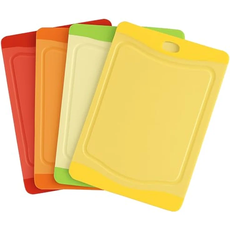 STONELINE Set, 4-TLG, 20 x 14 cm, rot, orange, grün, gelb, Kunststoff Schneidebrett, bunt, 20.1 x 13.9 x 3.1 cm, 4-Einheiten – Bild 2