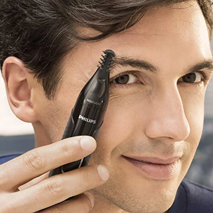 Philips Nose Trimmer Series 5000 Nasenhaar, Ohrenhaar und Augenbrauentrimmer mit PrecisionTrim-Technologie (Modell NT5650/16) – Bild 5
