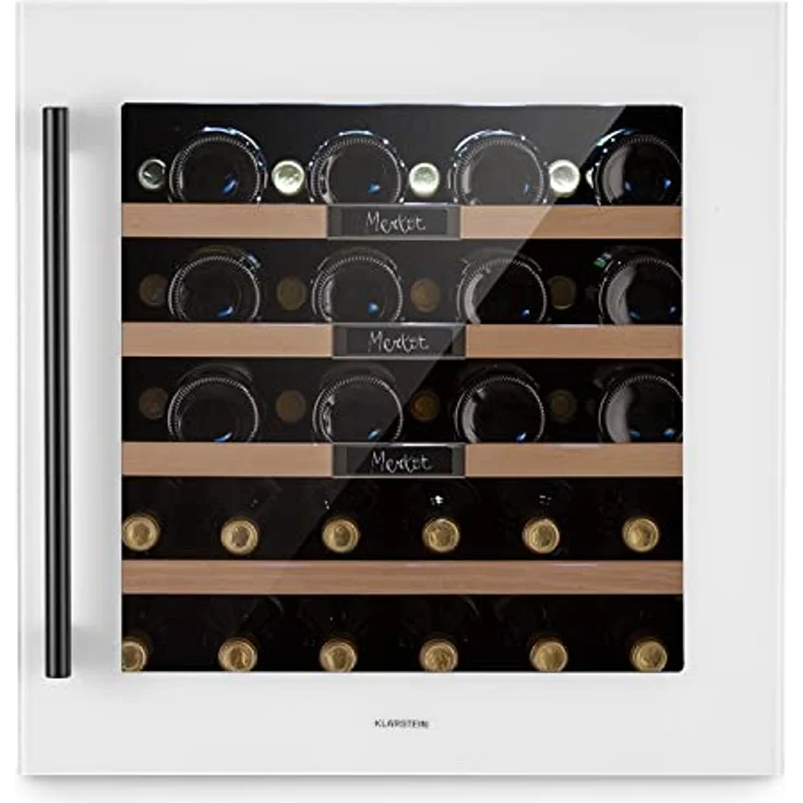 Klarstein Vinsider 36 Built-In Uno Weinkühlschrank, Einbau, edelstahl quartz, 36 Flaschen, Energieklasse G – Bild 2