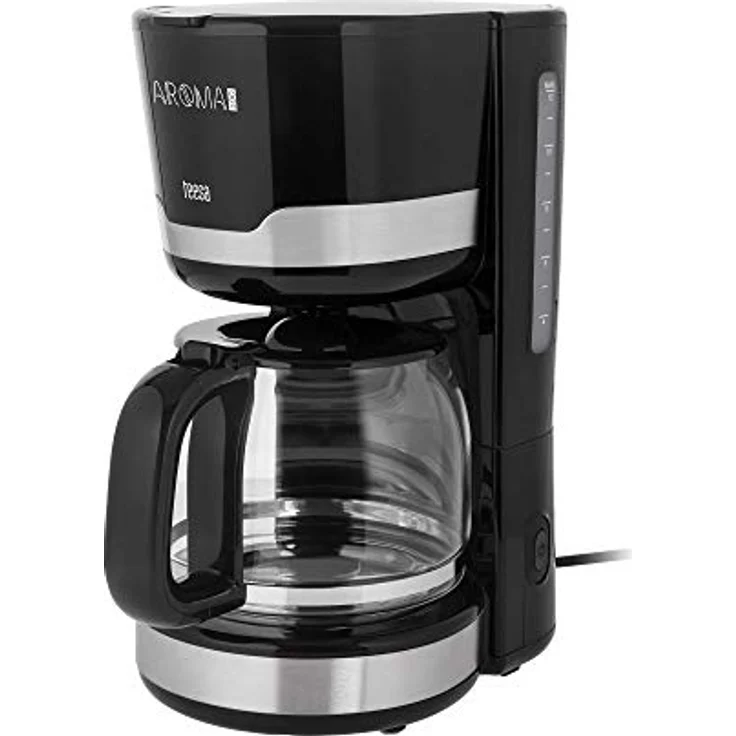 Teesa TSA4006 Filter-Kaffeemaschine mit Glaskanne AROMA 100, schwarz – Bild 2