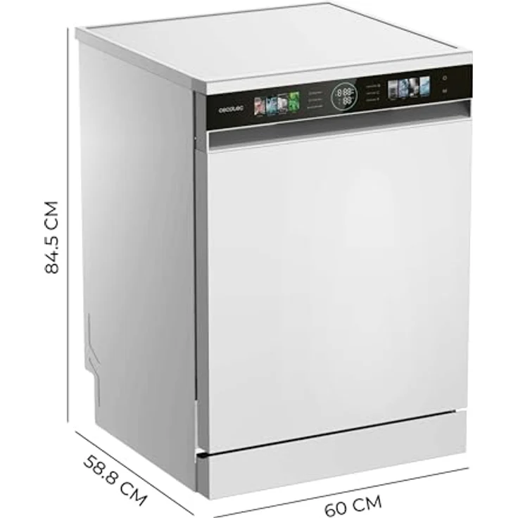 Cecotec Bolero Aguazero 6320 Geschirrspüler, 15 Maßgedecke, 1900 W, weiß, mit Turbo-Trocknung und Kindersicherung – Bild 2