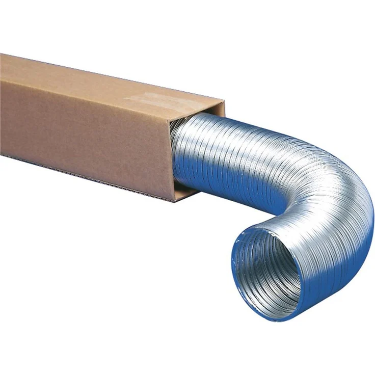 Airtec Abluftschlauch 3,0 m, Hitzebständig bis 200°C, Dunstabzug Ø 125 mm, Aluminium