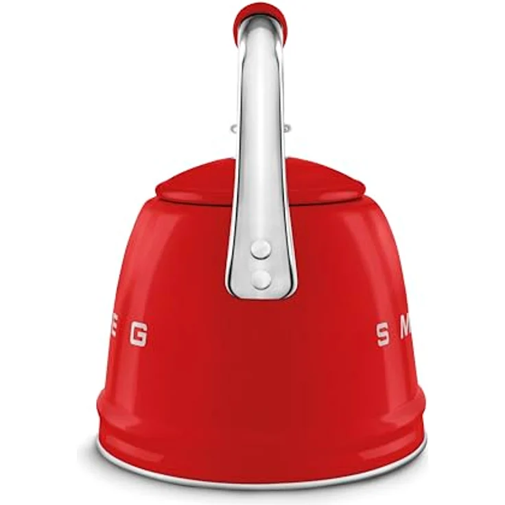 Smeg WKF01RD Wasserkocher, 2,3 l im 50er-Jahre-Design, rot/silber, Edelstahl, für alle Herdarten geeignet – Bild 4