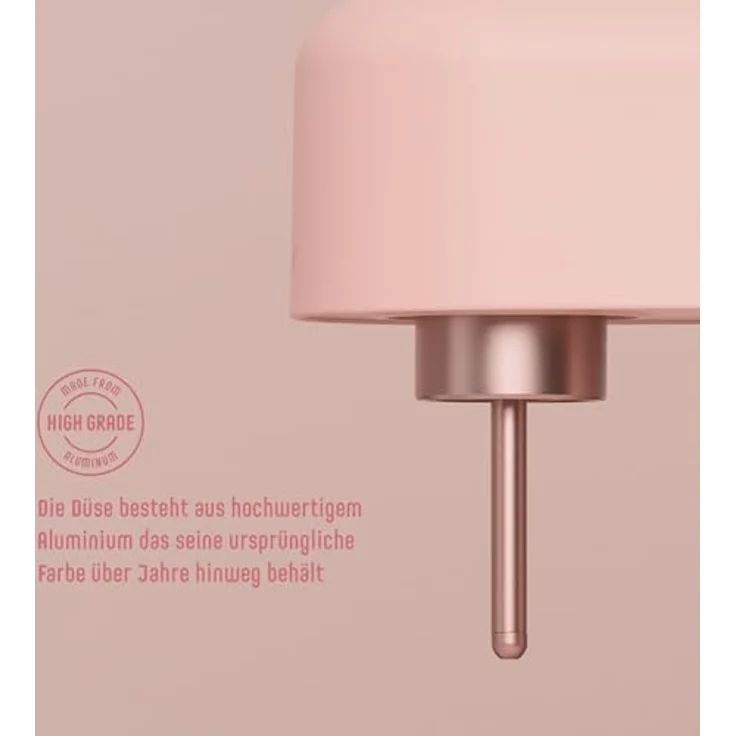 Mysoda Ruby 2 Basispaket Wassersprudler aus Aluminium mit 1-Liter-Wasserflasche - Rosa – Bild 3