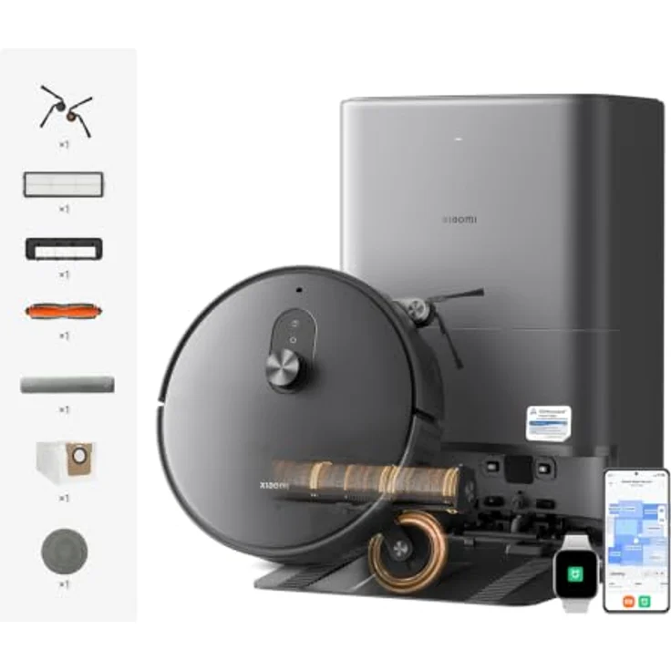 Xiaomi Robot Vacuum 6 Max, 35.000Pa Saugkraft, 6cm Hindernisüberwindung, Dreifachwalze, selbstreinigende Station – Bild 1