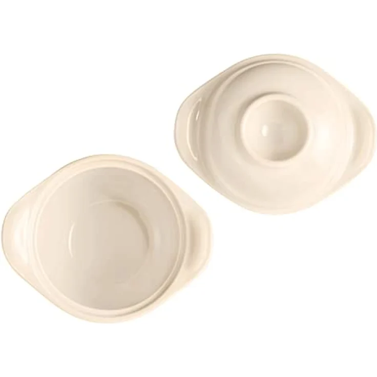 Emile Henry Egg Nest Eierkocher, Keramik für 1 bis 3 Eier, ideal zum Backen von weichgekochten Eiern – Bild 3