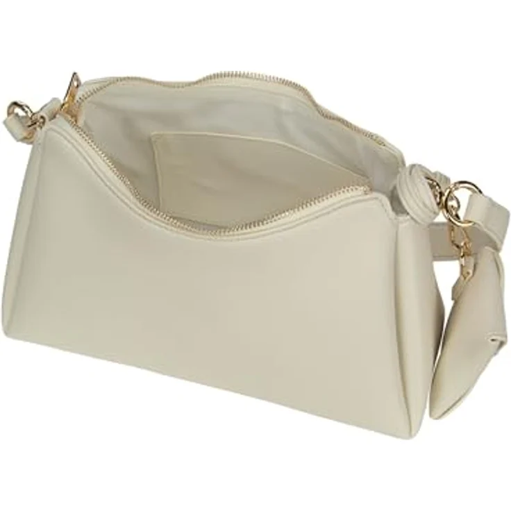 Seidenfelt Meloy Shoulder Bag, Schultertasche in Soft Cream mit abnehmbarem Schulterriemen und Utensilientasche – Bild 4