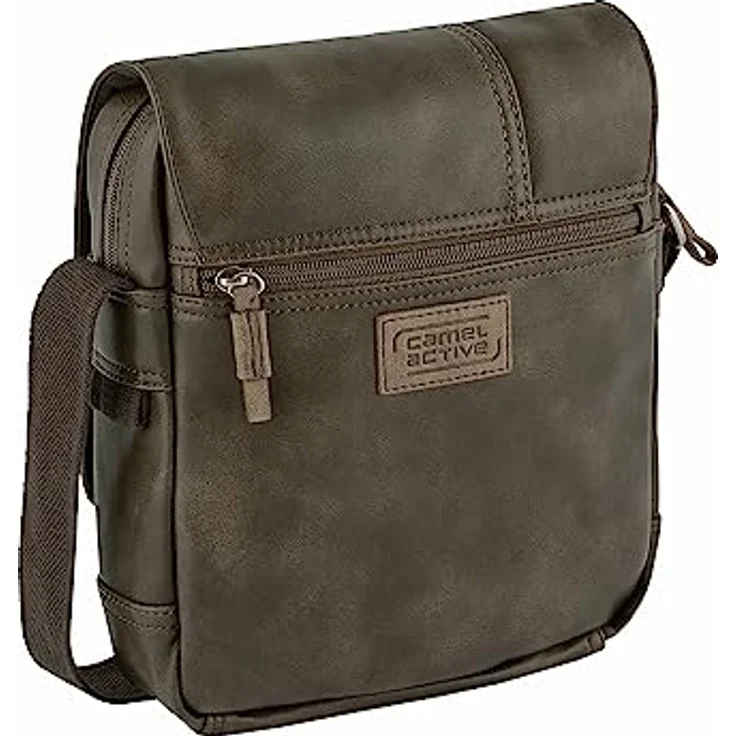 camel active Laos Umhängetasche, 20 cm, braun, 100% Kunstleder, 27.5 x 4.5 cm – Bild 3