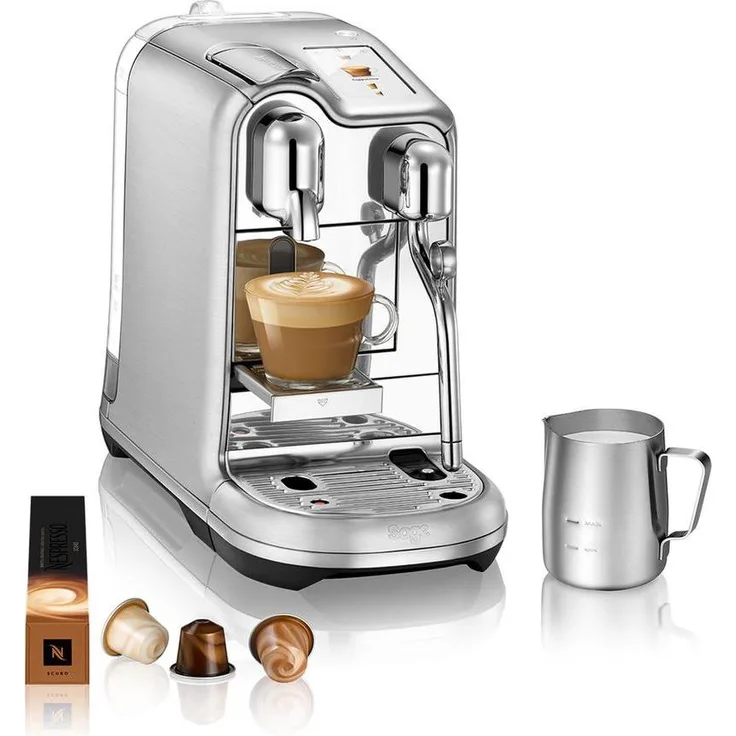 Sage Nespresso Creatista Pro SNE900BSS, Kapselmaschine mit Touchscreen, integriertem Milchsystem und schneller Aufheizzeit, Edelstahl Silber