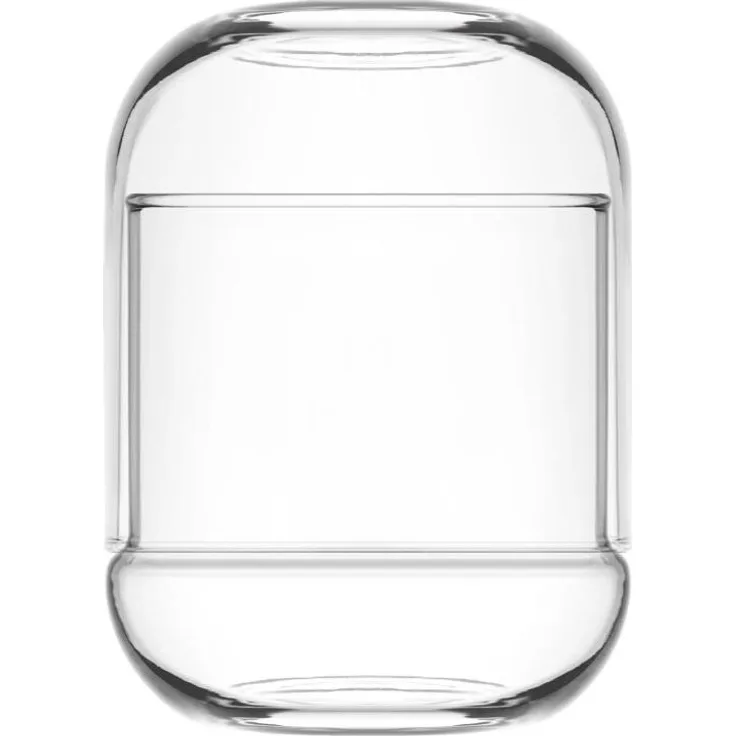 LAV DUO Zuckerdose, 380 ml aus hochwertigem Glas, transparent und modern
