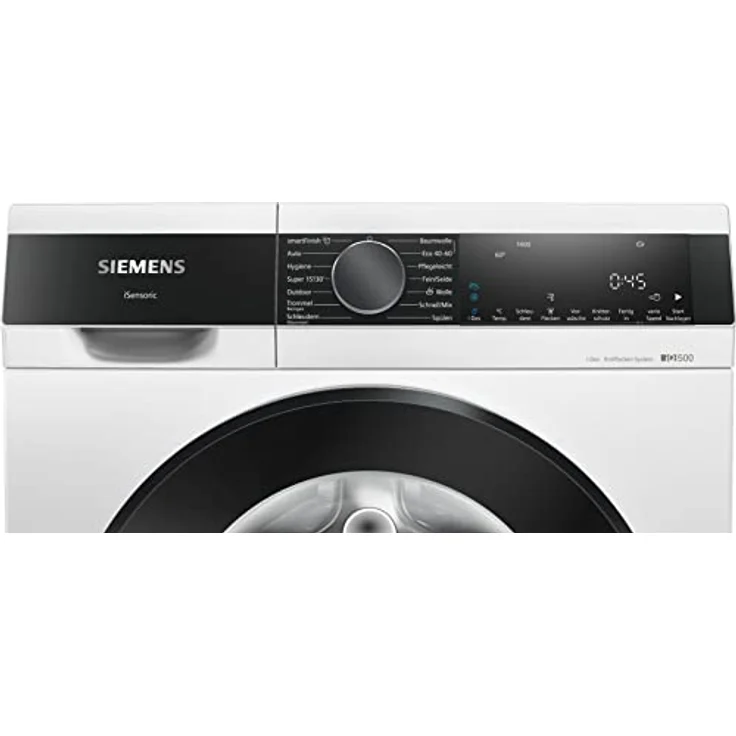 Siemens WG44G2F20 Waschmaschine iQ500, Frontlader mit 8kg Fassungsvermögen, 1400 UpM, speedPack L, i-Dos Dosierautomatik, Antiflecken System, Weiß, 60cm – Bild 2