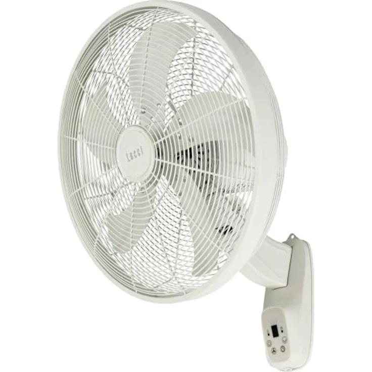 Lucci AIR Glide DC WV, Wandventilator 36W mit 6 Geschwindigkeitsstufen, Fernbedienung, Weiß – Bild 2