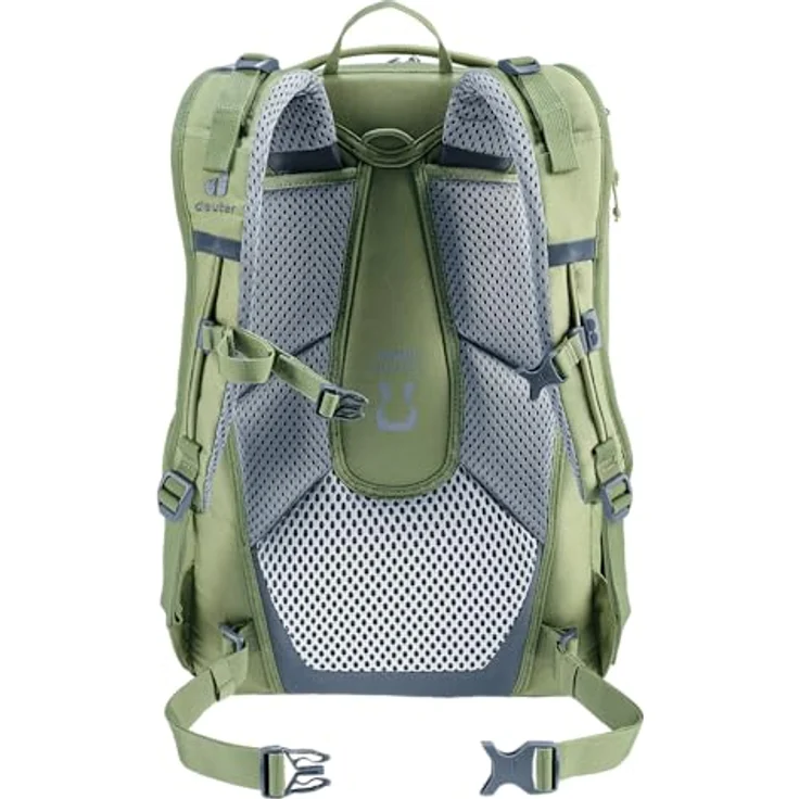 Deuter Cotogy Freizeitrucksack, ergonomischer Schulrucksack aus 100% recyceltem PET, grün-grau mit vielseitigen Taschen und rückenschonendem Tragekomfort – Bild 4